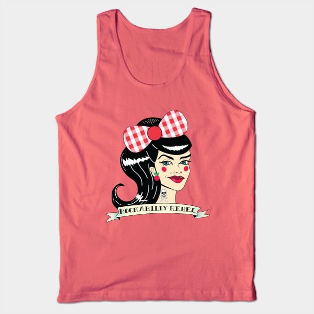 Rockabilly Rebel Tank Top by LunaElizabeth